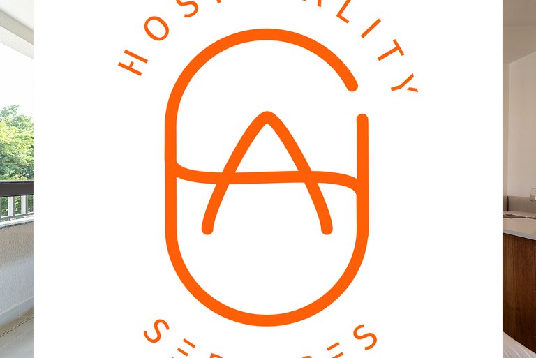 Studio com co-working e academia