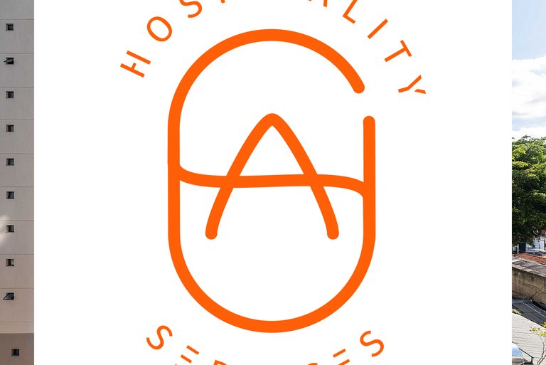 Studio com co-working e academia